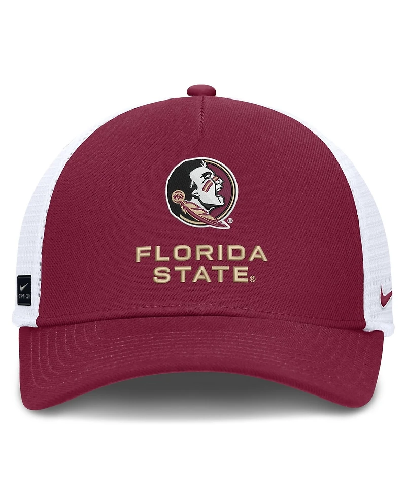 Nike Men's and Women's Garnet Florida State Seminoles 2026 On-Field Gameday Trucker Hat