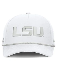 Nike Men's and Women's White Lsu Tigers Rope Rise Adjustable Hat