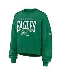 Nike Women's Philadelphia Eagles Phoenix Long-Sleeve Oversized Fleece Sweatshirt