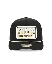 New Era Men's Black Boston Bruins Throwback Stanley Cup Champions Side Patch 19TWENTY Adjustable Hat