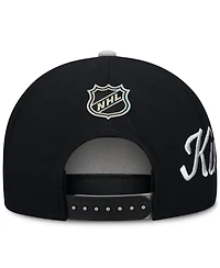 Fanatics Men's Silver/Black Los Angeles Kings Snapback Hat