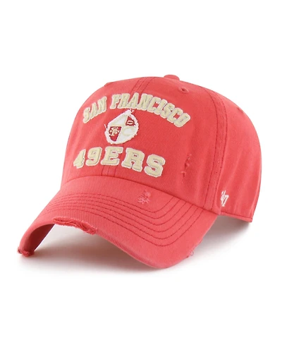 '47 Brand Men's Red San Francisco 49ers Seymoore Clean Up Adjustable Hat