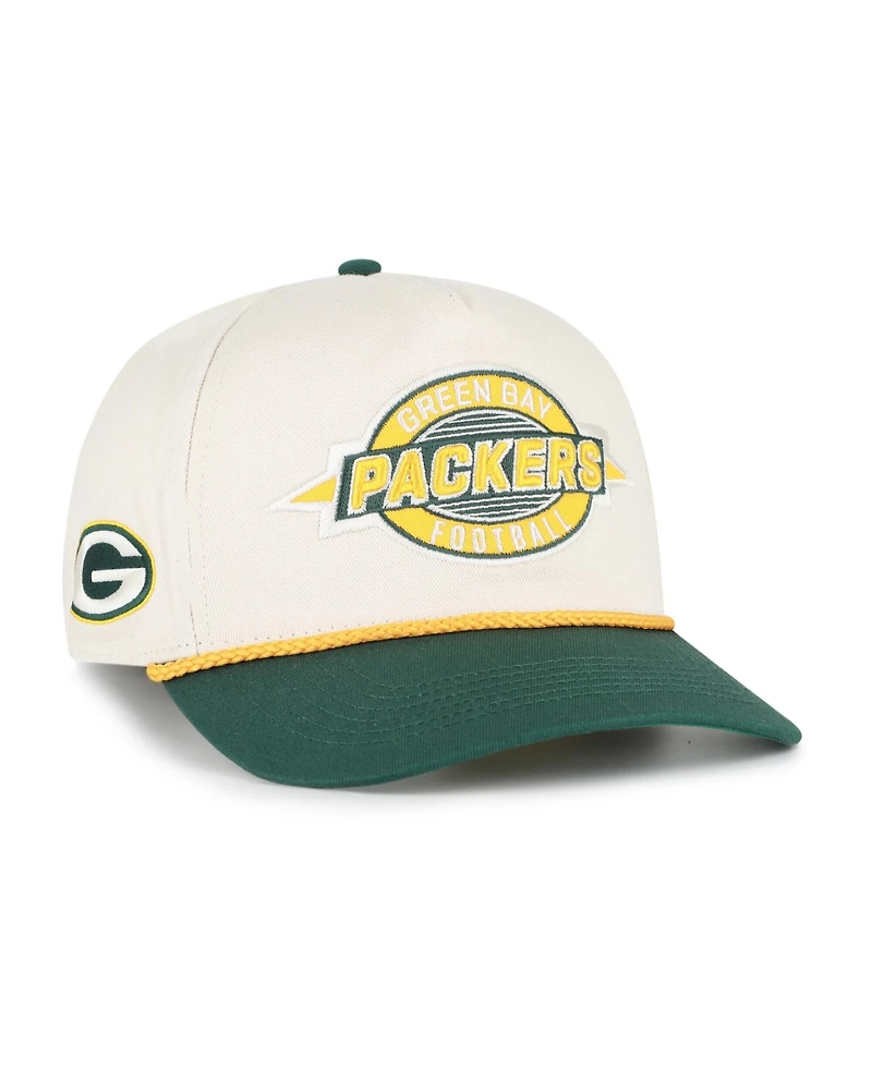 '47 Brand Big Boys and Girls Natural Green Bay Packers Freemont Hitch Adjustable Hat