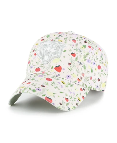 '47 Brand Big Girls Light Pink Chicago Bears Posey Clean Up Adjustable Hat
