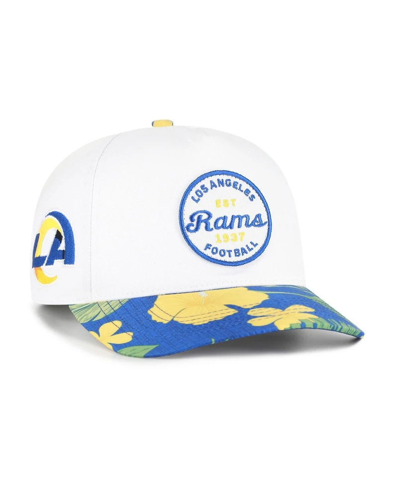 47 Brand Men's White/Royal Los Angeles Rams Beach Side Hitch Adjustable Hat