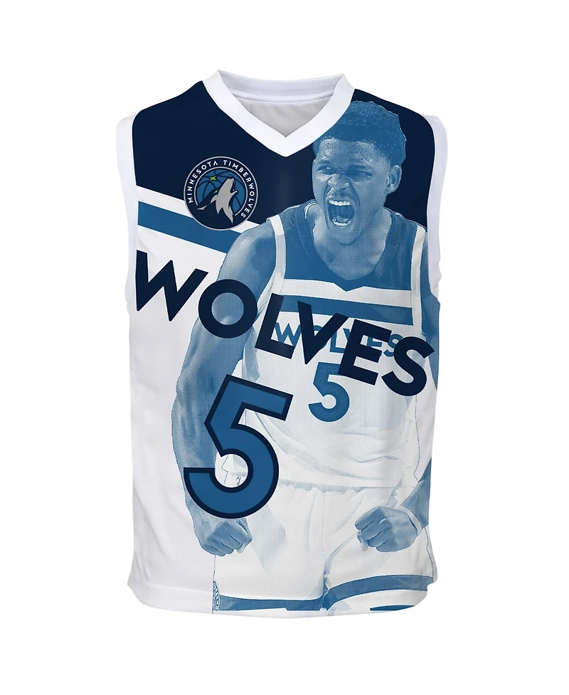 Outerstuff Big Boys and Girls Anthony Edwards Blue Minnesota Timberwolves Hometown Fashion Jersey