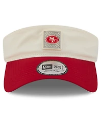 New Era Men's Cream/Scarlet San Francisco 49ers 2026 Nfl Training Camp Adjustable Visor