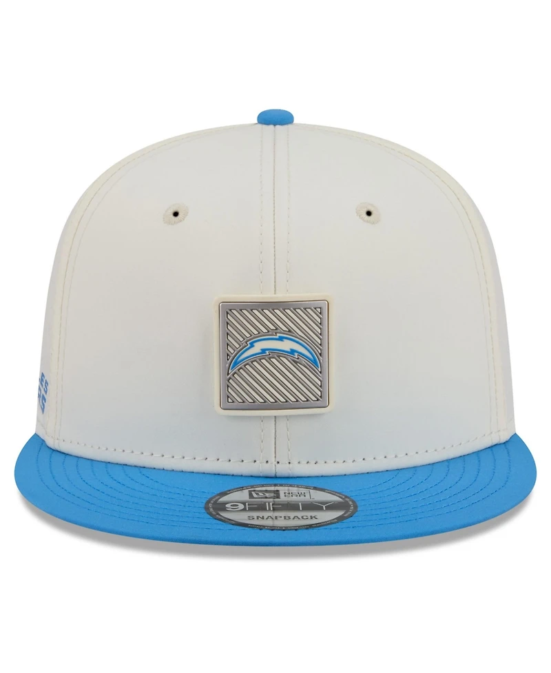 New Era Men's Cream/Powder Blue Los Angeles Chargers 2026 Nfl Training Camp 9FIFTY Snapback Hat