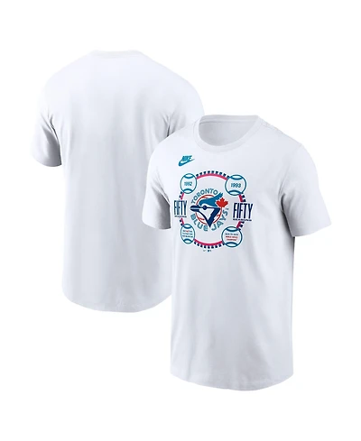 Nike Men's White Toronto Blue Jays 50th Season T-Shirt