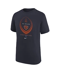 Nike Big Boys and Girls Navy Chicago Bears Icon Legend Dri-fit T-Shirt