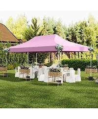 Gouun 10 x 20 feet Pop-Up Canopy Tent with 6 Sidewalls, Windows and Carrying Bag