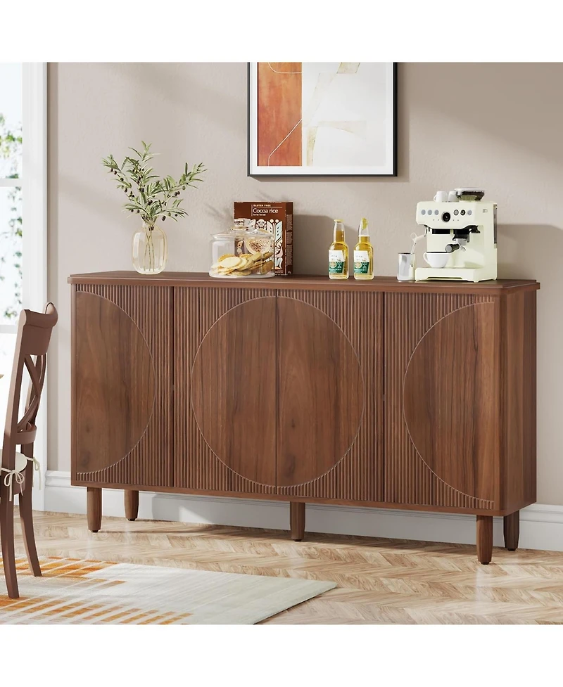 Tribesigns Buffet Cabinet with Storage Doors
