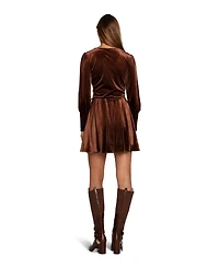 Belle and Bloom Women's Loved You First Velvet Mini Dress