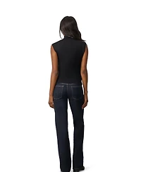 Cable & Gauge Women's Extended Shoulder Mock Neck Sweater