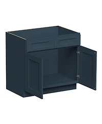 Boyel Living Sink Base Cabinet with Full Overlay Hdf Doors and Dovetail Drawer