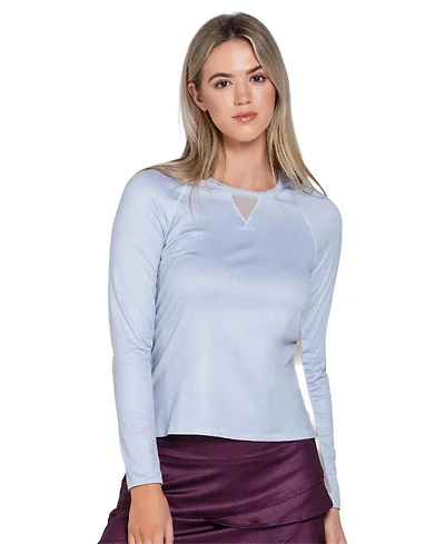 Lucky Love Women's High Low Breezy Long Sleeve Top