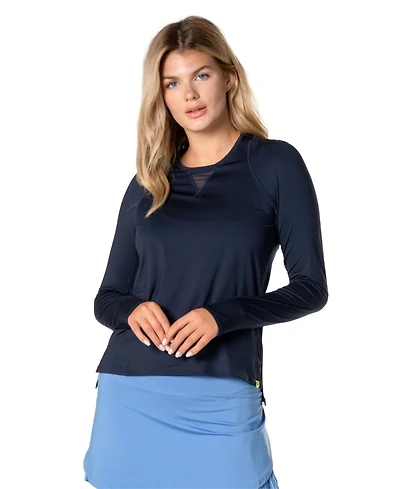 Lucky Love Women's High Low Breezy Long Sleeve Top