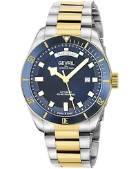 Gevril Men's Swiss Made Yorkville Swiss Automatic Two tone Stainless Steel Bracelet Watch
