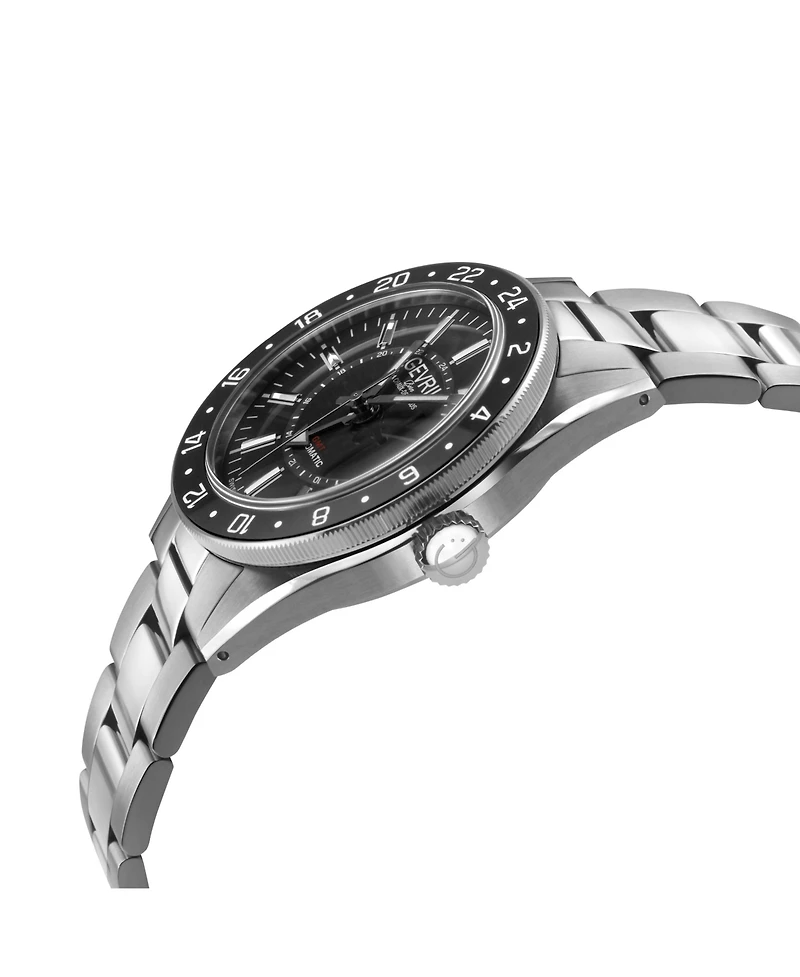Gevril Men's Swiss Made Belmont Swiss Automatic Silver Stainless Steel Bracelet Watch