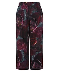 City Chic Plus Piper Orchid Print Wide Leg Pant