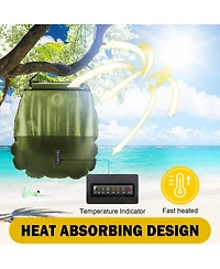 Piscifun Solar Shower Bag 5 Gallon 20L Portable Solar Heated Camping Outdoor Shower Kit With Hose And Adjustable Flow Head