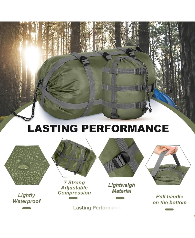 Piscifun 5 Pack Ultralight Stuff Sacks Space Saving Travel Outdoor Camping Gear