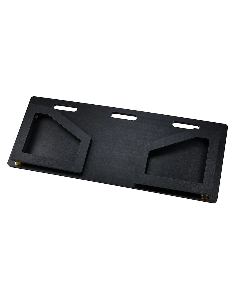 Hongge Foldable Soccer Rebounder Board 45 x 18 in Dual-Angle Hdpe Kickback Wall for Passing and Shooting Practice