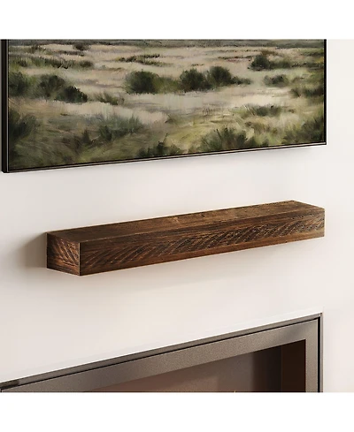 Plank+Beam Inch Rustic Floating Shelf/Fire Beam