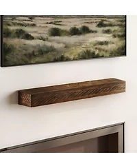 Plank+Beam Inch Rustic Floating Shelf/Fire Beam