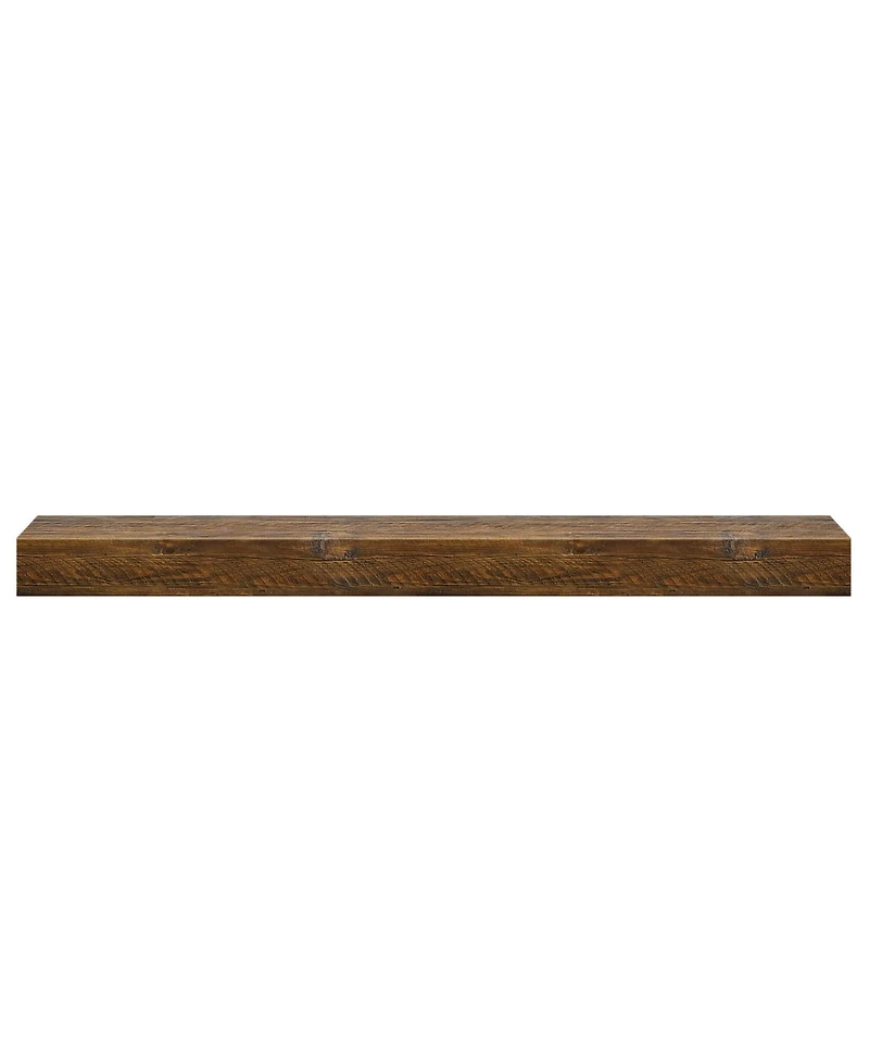 Plank+Beam 72 Inch Rustic Floating Shelf/Fire Beam