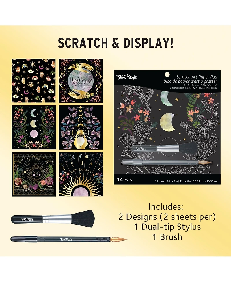 Brea Reese Scratch Art: Paper Pad