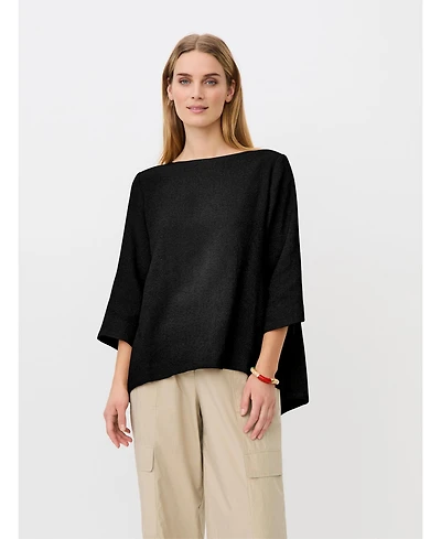 Masai Copenhagen Women's Dovinia 3/4 Sleeve Round Neck Blouse