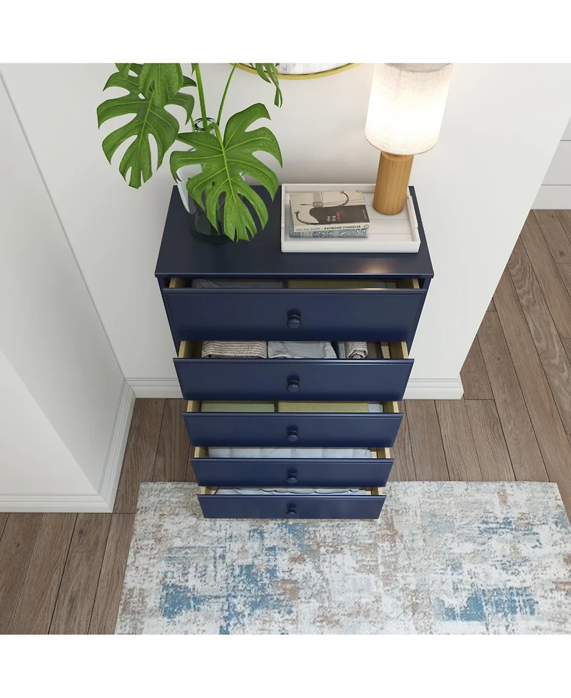 Plank+Beam Solid Wood Classic -Drawer Dresser, Storage Dresser for Bedroom
