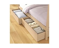 Grain & Grove Bear Furniture Plywood Twin/Twin With Underbed Storage Drawers