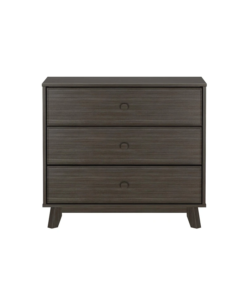 Plank+Beam Solid Wood Classic 3-Drawer Dresser, Small Dresser for Bedroom, Chest of Drawers