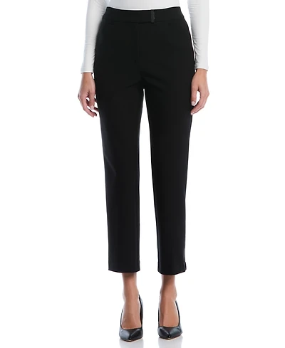 Rafaella Petite Extended Tab Straight-Leg Ankle Pants