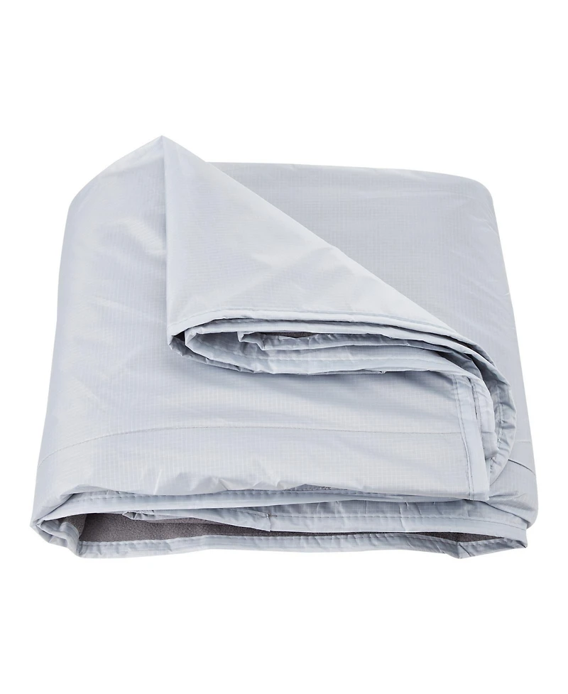 Hongge Wearable Waterproof Stadium Camping Blanket 79 x 59 in Polyester Fleece with Hook and Loop Fasteners
