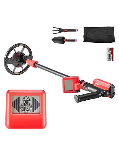 Hongge High Accuracy 6 in Depth Metal Detector with IP68 Waterproof Coil and Adjustable 22.8 to 33.8 in Handle