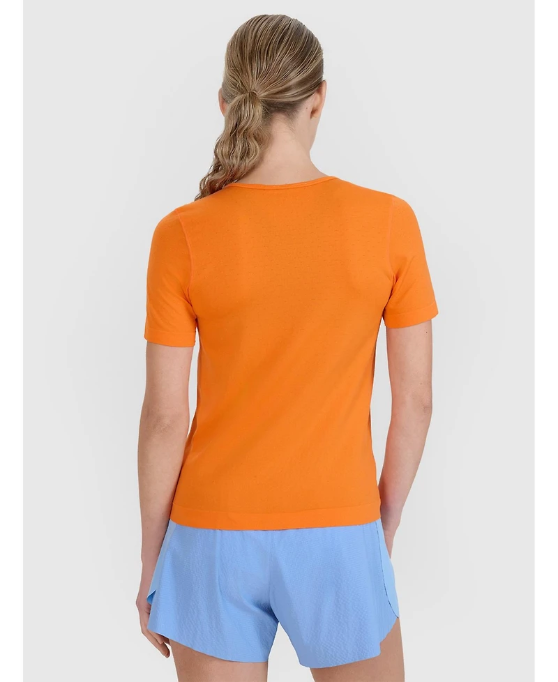 4F Women's Running Interlock-Knit Short-Sleeve Crewneck T-Shirt