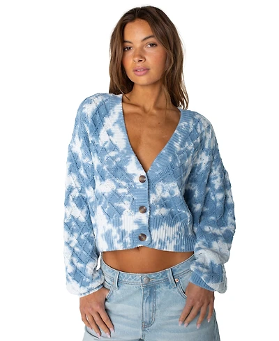 Roxy Women's Sundaze Tie-Dye Cropped Cardigan
