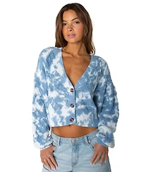 Roxy Women's Sundaze Tie-Dye Cropped Cardigan