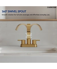 Everstein Centerset Bathroom Faucet with Drain Assembly, 2-handle Sink