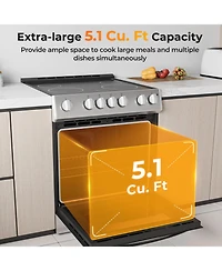 Costway Electric Range 30" Freestanding and Slide-in Kitchen Stove with Cooking Modes