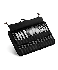 Piscifun 13 Piece Stainless Steel Cutlery Set With Travel Case For Camping Hiking Picnics