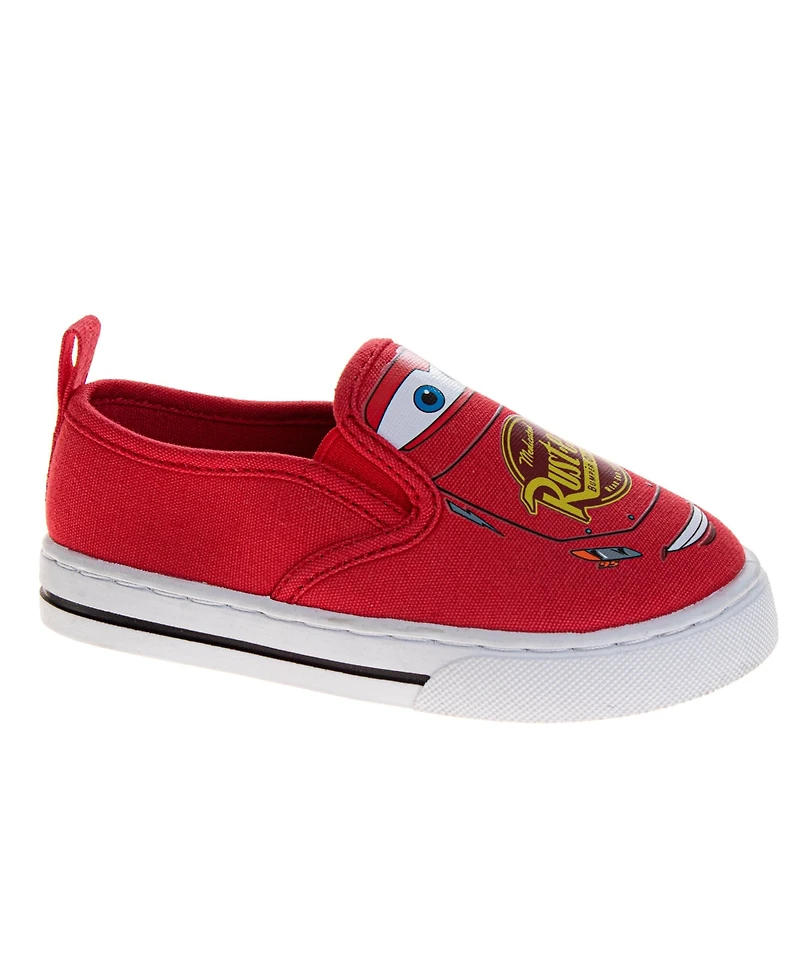 Disney Big Boys (7-12) Pixar Cars Slip-On Canvas Shoes
