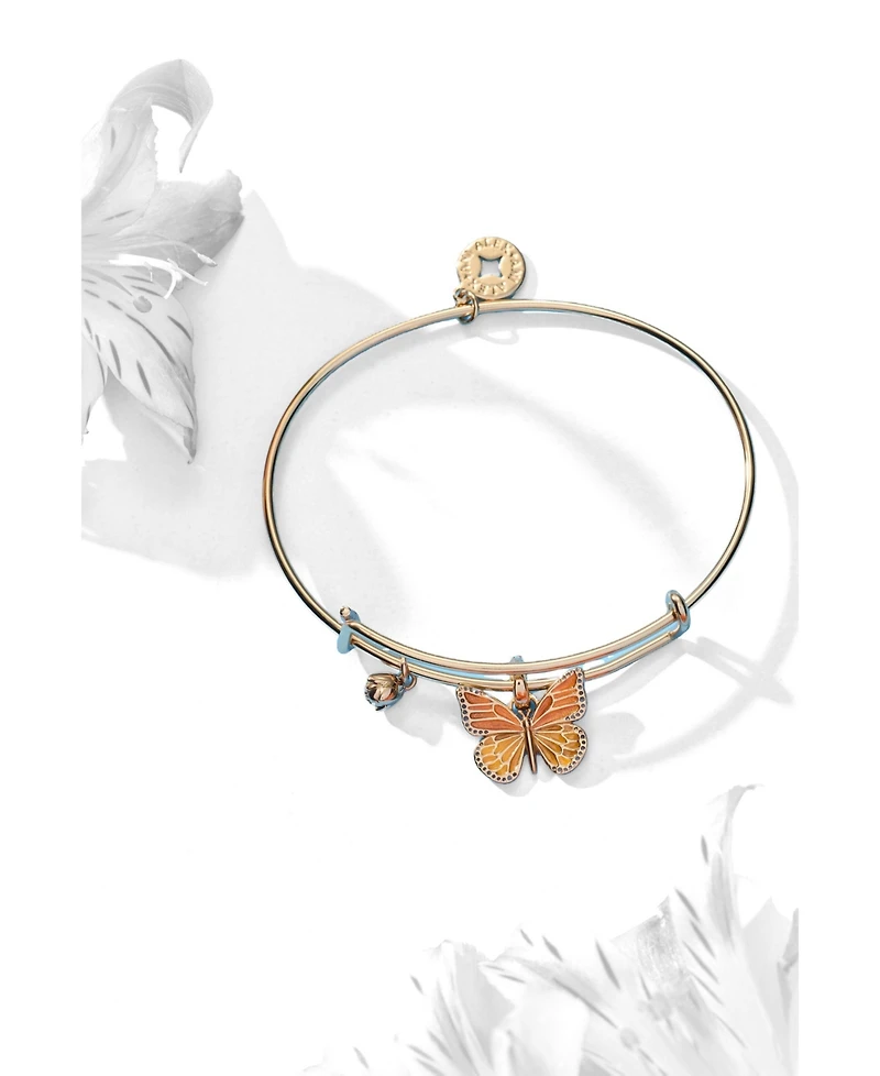 Alex and Ani New York Botanical Garden Monarch Butterfly Charm Bangle