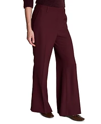 Kenneth Cole Women's Faux Leather High-Rise Wide-Leg Pintuck Pants