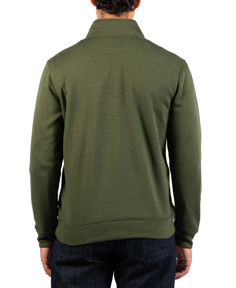 TailorByrd Men's French Rib Quarter Zip