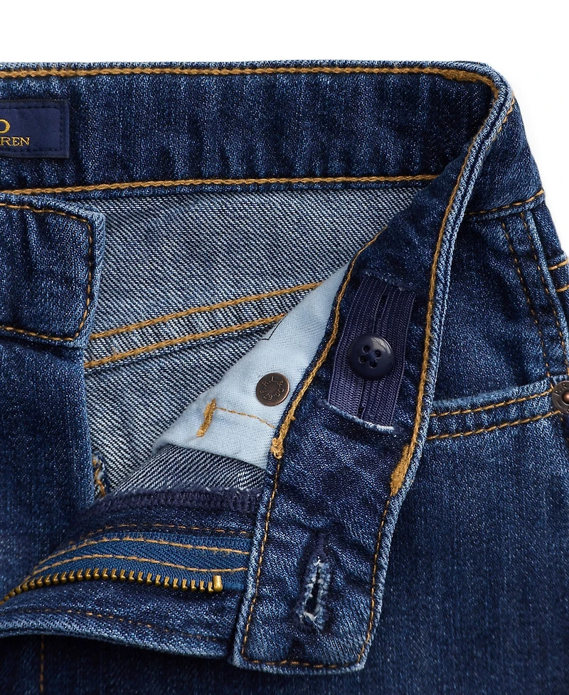 Polo Ralph Lauren Girls' 7-16 Curved Tapered Cotton Denim Jeans