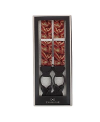 Trafalgar Men's Phoenix Soaring Silk Button End Suspenders